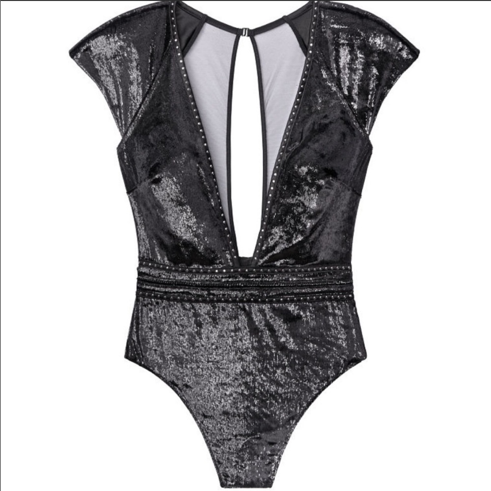 Victoria’s Secret shine velvet body suit